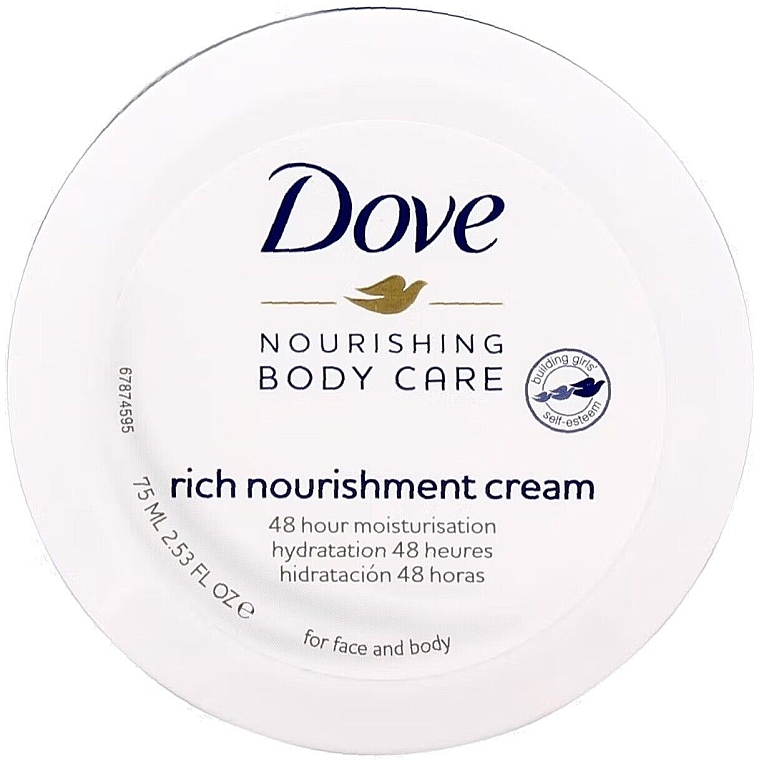 Nourishing Face and Body Cream - Dove Nourishing Body Care Rich Nourishment Cream 48H — photo N1
