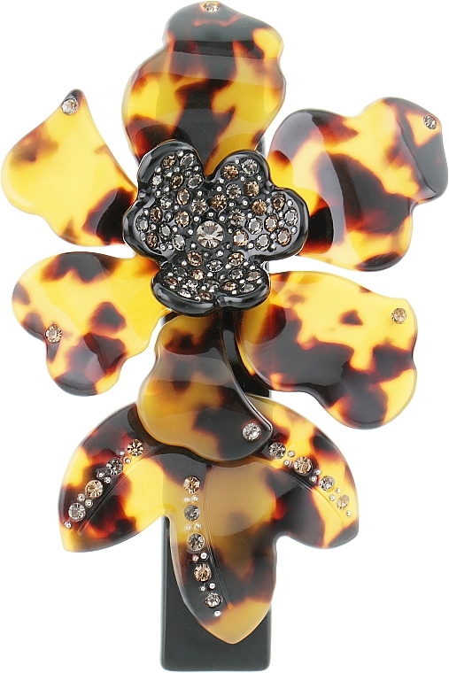 Hair Clip 'Orchid', 0807, leopard - Elite — photo N3