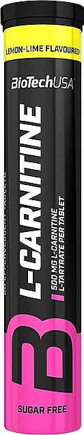 L-Carnitine Fat Burner 'Lemon', 500 mg - BioTechUSA L-Carnitine — photo N1