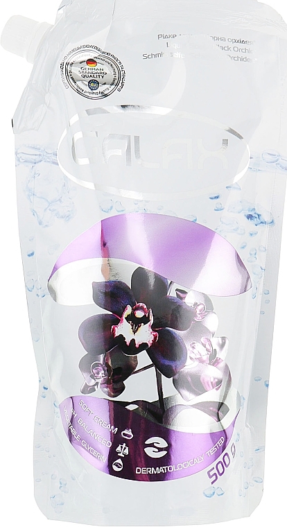 Liquid Soap "Black Orchid" - Galax (doypack) — photo N7