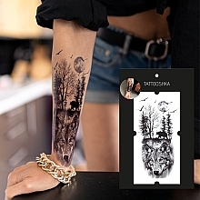 Temporary Tattoo "Wild Wolf" - Tattooshka — photo N38