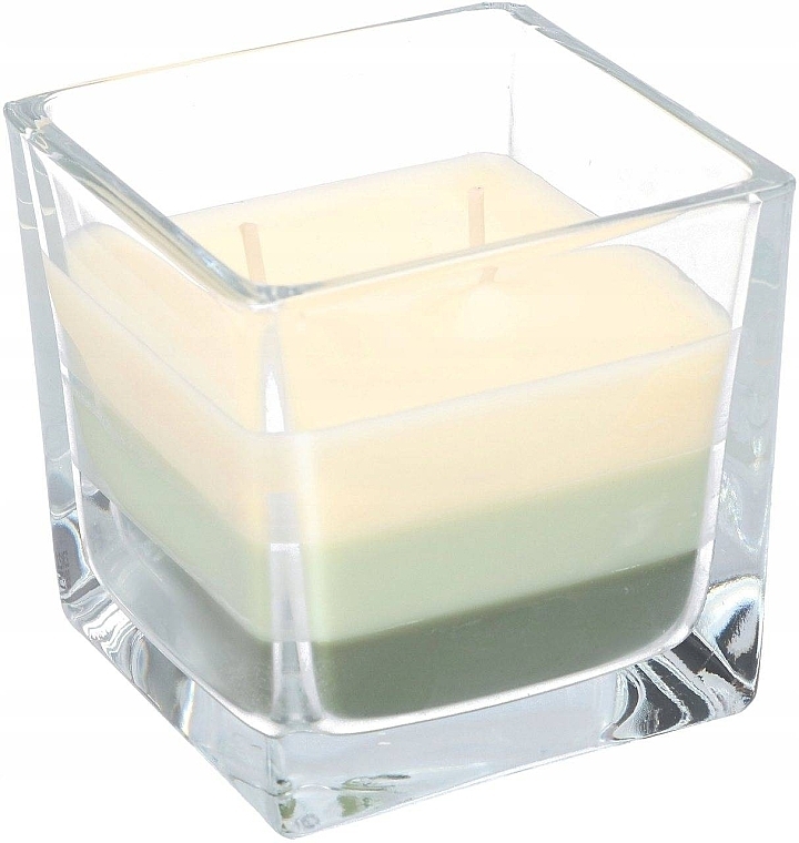 Scented Three-Layer Candle in Glass 'Green Tea' - Bispol Scented Candle Green Tea — photo N1
