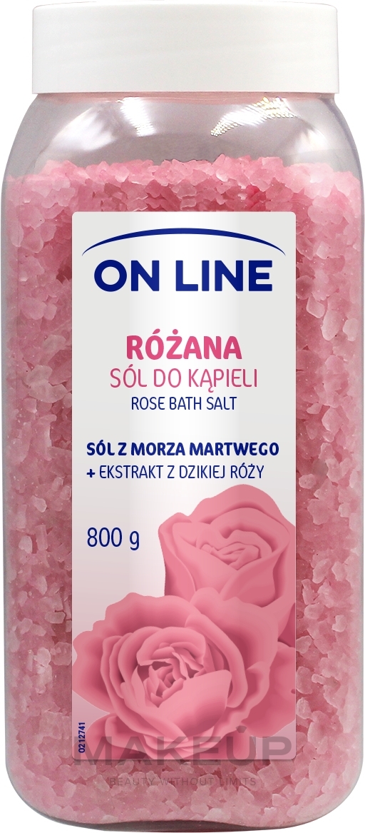 Bath Salt "Rose" - On Line Rose Bath Sea Salt — photo 800 g