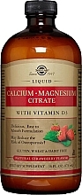 Liquid Dietary Supplement - Solgar Liquid Calcium Magnesium Citrate Strawberry — photo N1