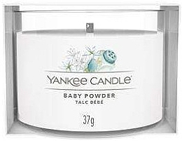 Scented Candle in Glass 'Baby Powder' - Yankee Candle Baby Powder (mini size) — photo N5