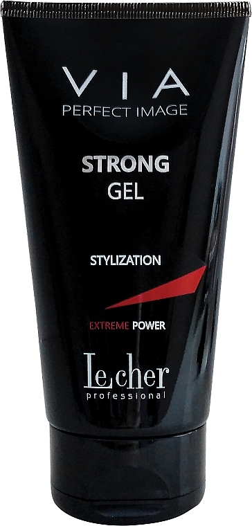 Extra Strong Hold Hair Gel - Lecher Professional Via Perfect Image Strong Gel — photo N11
