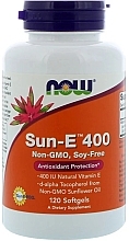 Vitamin Sun-E 400 - Now Foods Sun-E 400 IU Softgels — photo N32