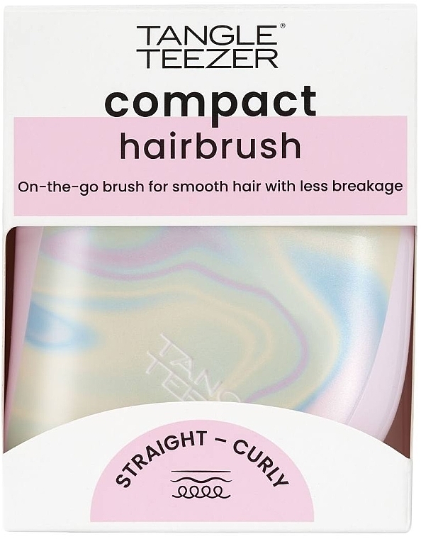 Compact Hair Brush - Tangle Teezer Compact Styler Ice Cream Swirl — photo N1