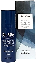 Men Moisturizing Lifting Cream - Dr. Sea Ultra Hydrating Face And Eyes Lifting Cream — photo N1