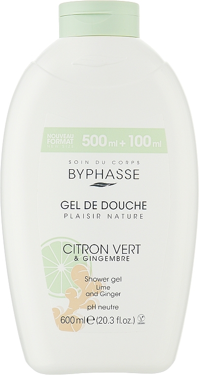 Lime & Ginger Shower Gel - Byphasse Lime & Ginger Shower Gel — photo N1