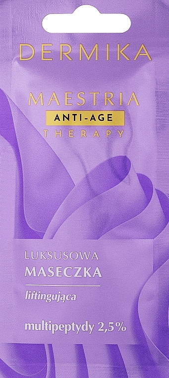 Multipeptide Lifting Mask - Dermika Maestria Anti-Age Therapy Mask — photo N1