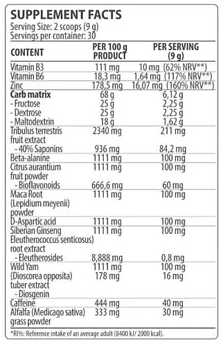 Testosterone Booster - DY Nutrition Metabolic Testoboost Grape — photo N2