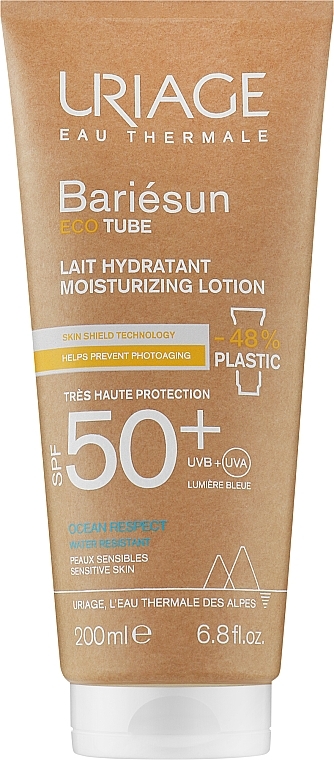 Body Moisturizing Sunscreen Lotion - Uriage Bariesun Moisturuzing Lotion SPF50+ Eco Tube — photo N14