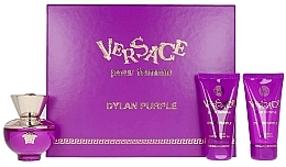 Fragrances, Perfumes, Cosmetics Perfume + Body Care Set - Versace Dylan Purple  - Set (edp/5ml + b/lot/25ml + sh/gel/25ml)