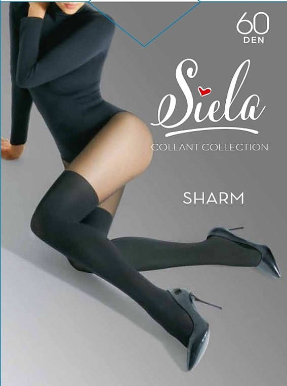 Tights "Sharm", 60 Den, nero - Siela — photo N7