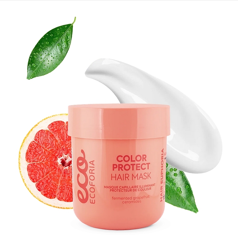 カラーヘア用マスク - Ecoforia Hair Euphoria Color Protect Hair Mask — photo N1