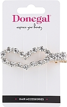 Fragrances, Perfumes, Cosmetics Hair Clip, FA-5713+1, with silver crystals - Donegal