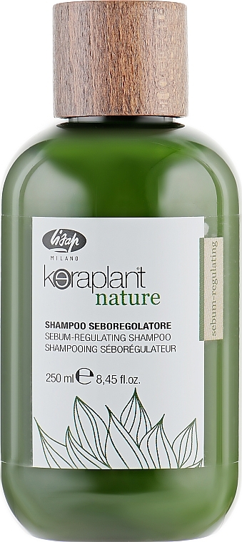 Oil-Control Shampoo - Lisap Keraplant Nature Sebum-Regulating Shampoo — photo N3