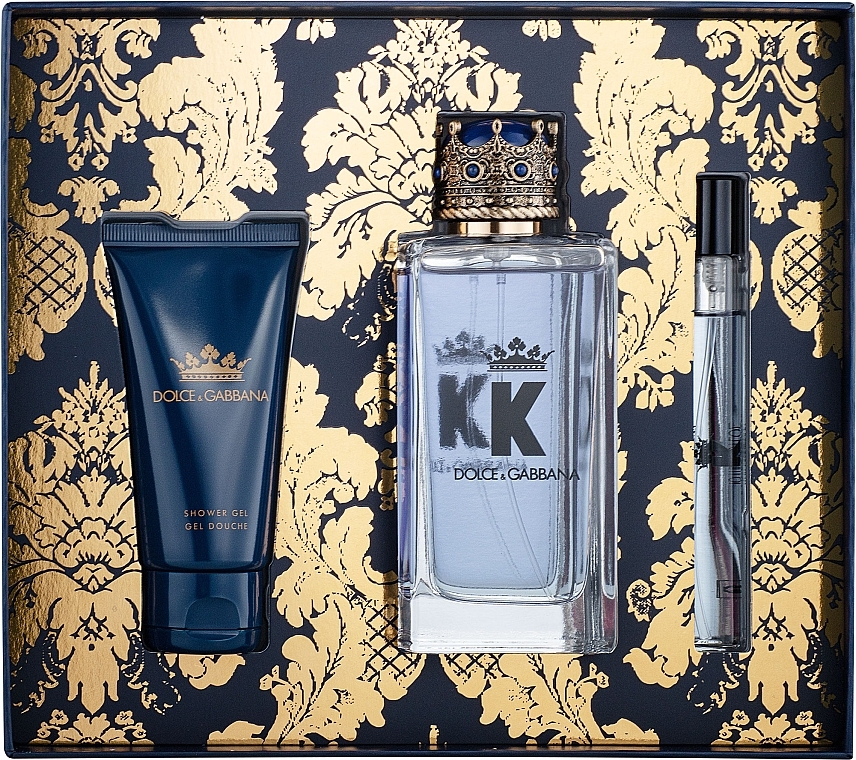 Dolce&Gabbana K by Dolce&Gabbana - Set (edt/100ml + sh/gel/50ml + edt/mini/10ml) — photo N1