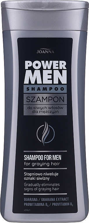 Man Shampoo for Grey Hair - Joanna Power Graying Hair Shampoo For Men — photo N1