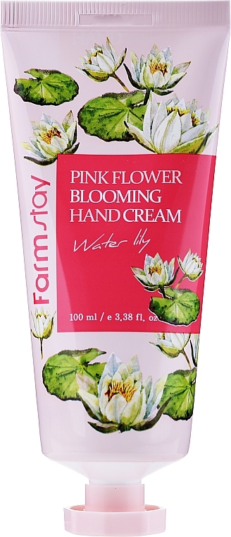 Water Lily Hand Cream - FarmStay Pink Flower Blooming Hand Cream Water Lily — photo N1