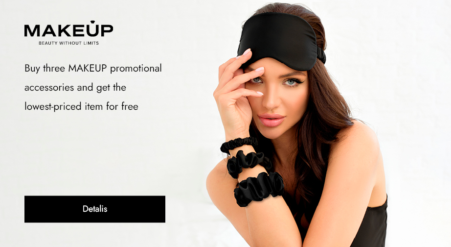 Buy three MAKEUP promotional accessories and get the lowest-priced item for free