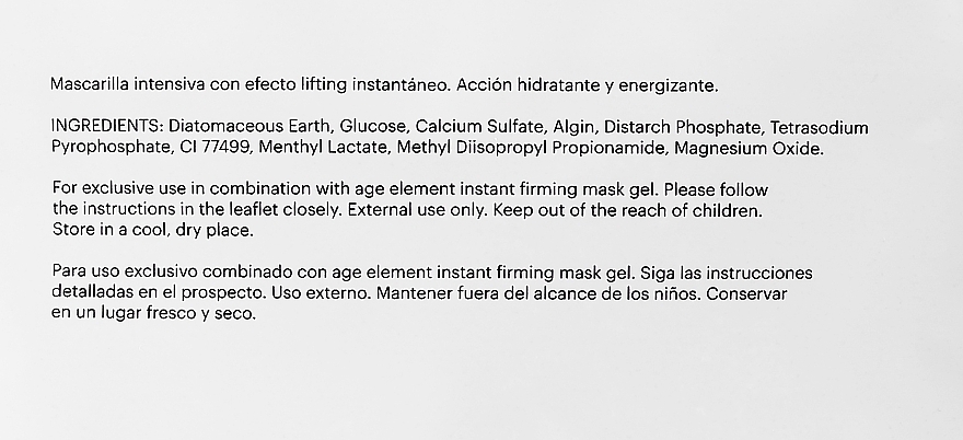 Set - Mesoestetic Age Element Firming (mask gel/5x25g + mask powder/5x110ml) — photo N4