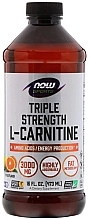 Fragrances, Perfumes, Cosmetics L-カルニチン サプリメント、液体 - Now Foods Triple Strength L-Carnitine