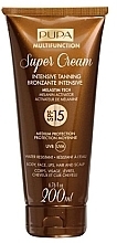 Fragrances, Perfumes, Cosmetics Tanning Cream - Pupa Multifunction Super Cream Intensive Tanning SPF 15