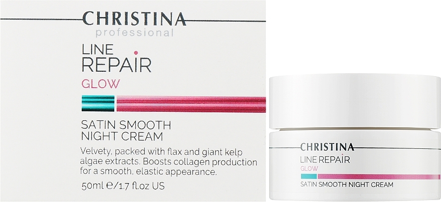 Night Face Cream 'Satin Smoothness' - Christina Line Repair Glow Satin Smooth Night Cream — photo N8