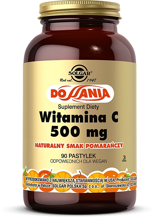 Chewable Vitamin C 'Orange' - Solgar Chewable Vitamin C 500 MG — photo N1