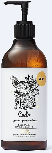 Natural Hand Soap with Cedar & Bitter Orange Extract - Yope Natural Cedar & Bitter Orange Hand Soap — photo N10