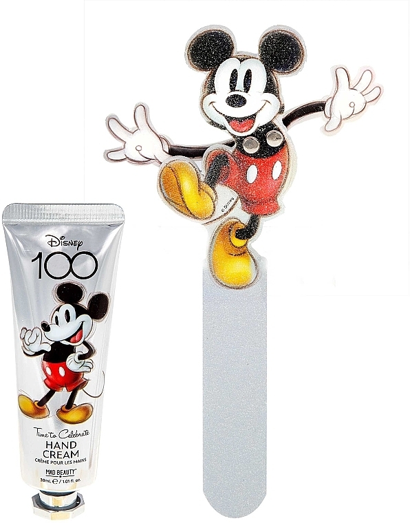 Hand Set - Mad Beauty Disney 100 Mickey Mouse Hand Care Set (h/cr/30 ml + n/file) — photo N13