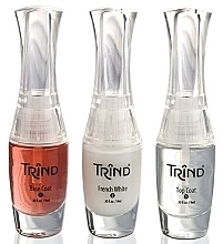 Fragrances, Perfumes, Cosmetics French Manicure Set - Trind French Manicure Set RED (base/9ml + nail/9ml + car/9ml + stickers/120)