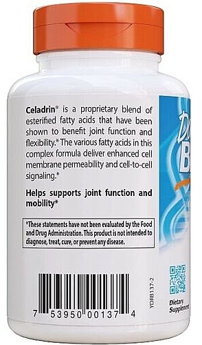 Dietary Supplement "Celadrin", 500 mg - Doctor's Best Celadrin — photo N3