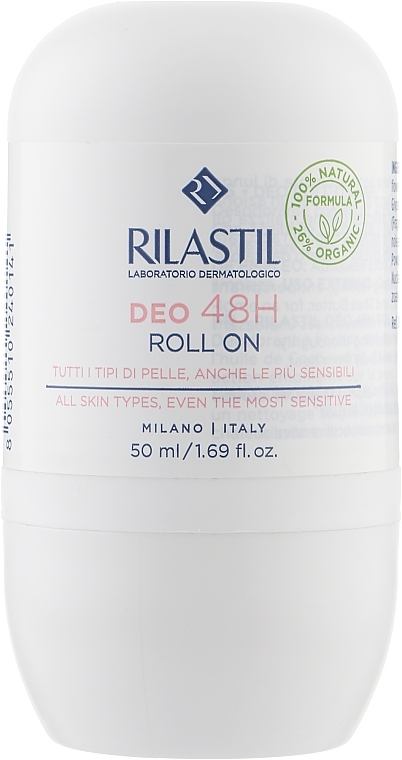 Roll-On Deodorant Antiperspirant "48 Hours Protection" - Rilastil Deo 48H Roll On — photo N1
