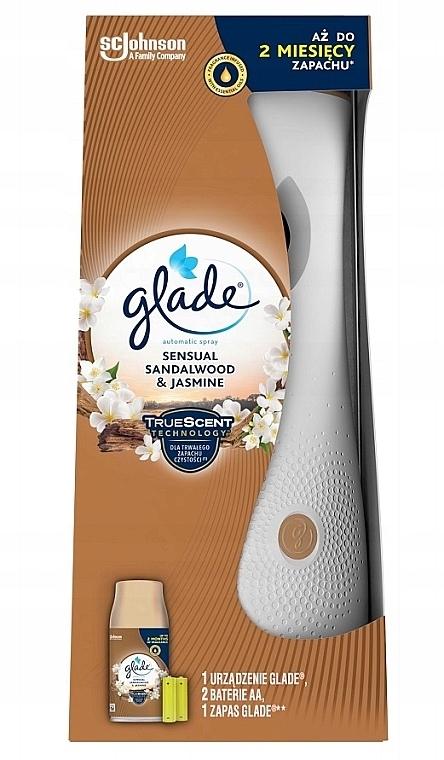 Automatic Air Freshener - Glade Automatic Air Freshness Sandalwood & Jasmine — photo N1