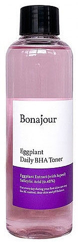 Weak Acidic Cleansing Eggplant BHA Toner - Bonajour Eggplant BHA Daily Toner — photo N1