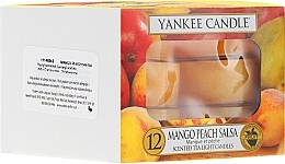 Fragrances, Perfumes, Cosmetics Tea Light Candles - Yankee Candle Scented Tea Light Candles Mango Peach Salsa
