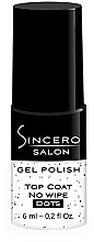 Gel Polish Top Coat - Sincero Salon Gel Polish Top Coat No Wipe Dots — photo N12