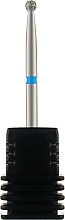 Diamond Nail Drill Bit 'Ball', 801 001 023V 2.3 mm, blue mark - Tufi Profi Premium — photo N5