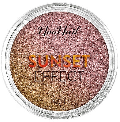 Nail Art Glitter "Sunset" - NeoNail Professional Sunset Effect — photo N1