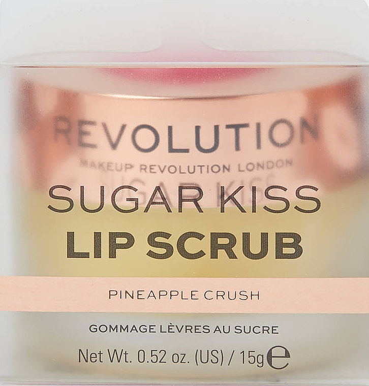 Pineapple Crush Lip Scrub - Makeup Revolution Lip Scrub Sugar Kiss Pineapple Crush — photo N12