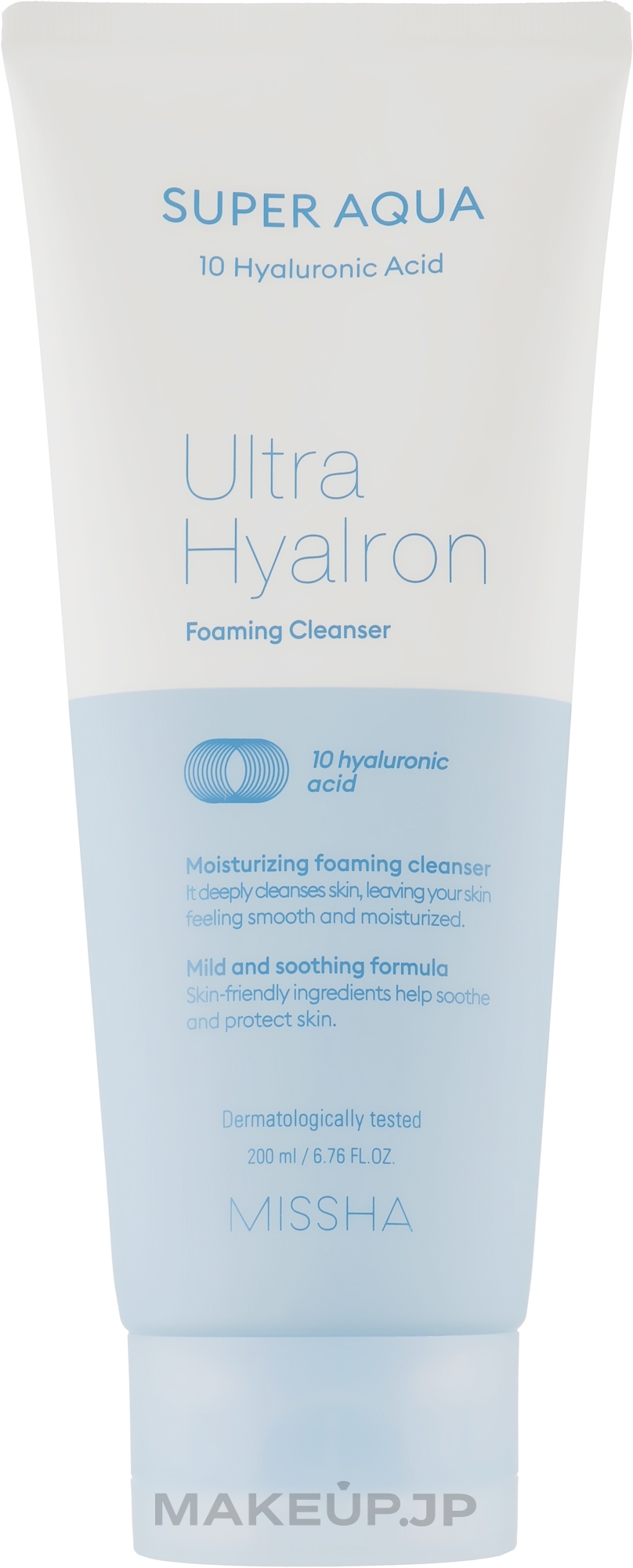 Face Cleansing Foam - Missha Super Aqua Ultra Hyalron Cleansing Foam — photo 200 ml