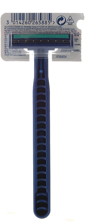 Disposable Shaving Razor, 1 pc - Gillette Blue II Plus — photo N12