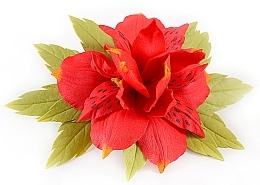 Fragrances, Perfumes, Cosmetics Red Alstroemeria Automatic Hair Clip Hair - Katya Snezhkova