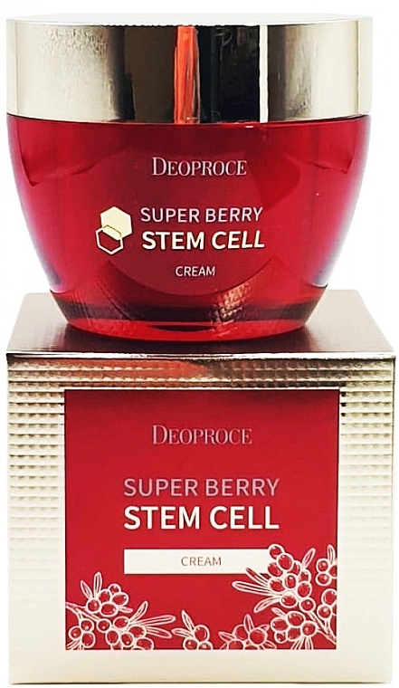 Moisturizing Face Cream - Deoproce Super Berry Stem Cell — photo N4