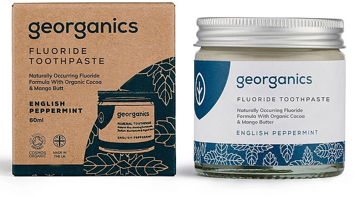 Natural Fluoride Toothpaste "Peppermint" - Georganics Fluoride Toothpaste Peppermint — photo N2