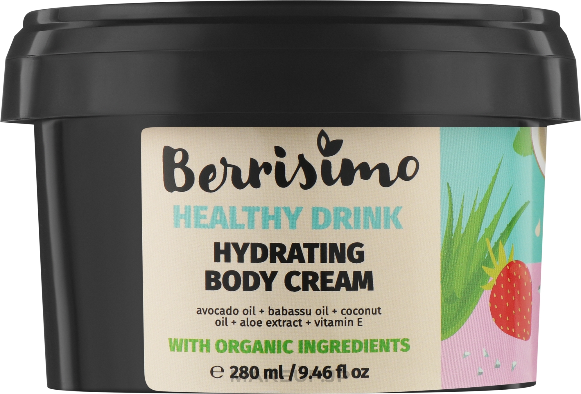 Body Cream - Beauty Jar Berrisimo Healthy Drink Hydrating Body Cream — photo 280 ml