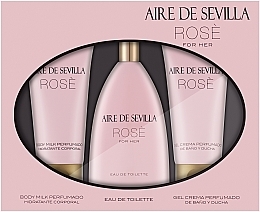 Instituto Español Aire de Sevilla Rose - Set (edt/150ml + b/milk/100ml + sh/cr/100ml) — photo N1
